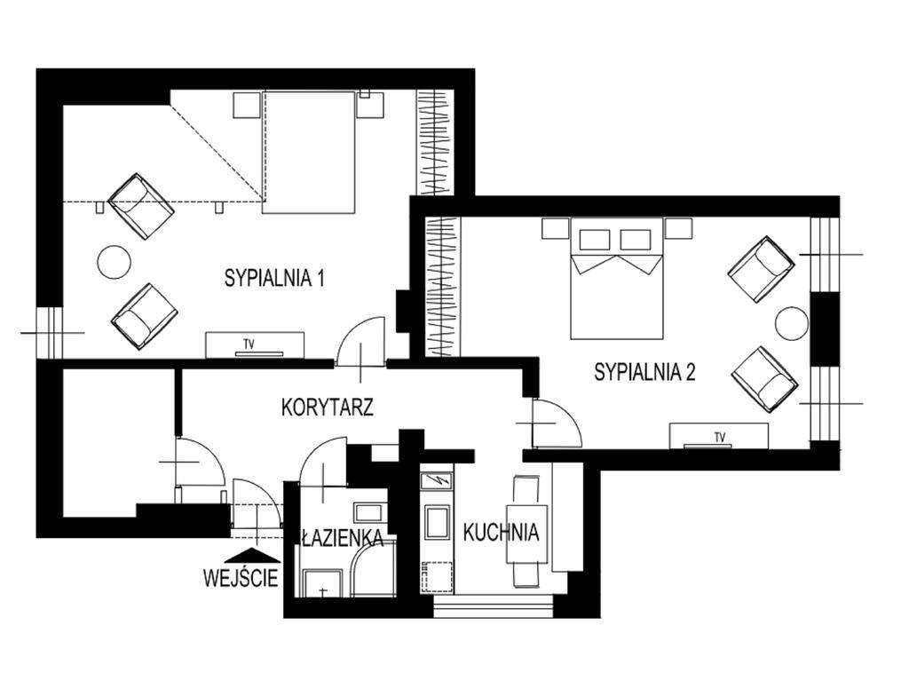 Апартаменти Dk Apartament Stare Miasto Ольштин Екстер'єр фото